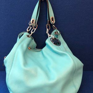 LARGE Michael Kors Fulton Double Chain Strap Bag